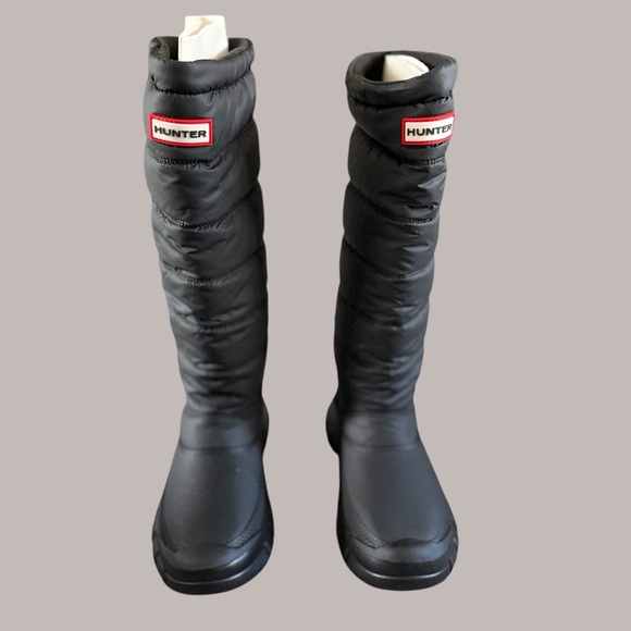 Hunter Women's Black Intrepid Tall Winter Boots 6 NWT Waterproof Insulated - Picture 2 of 11